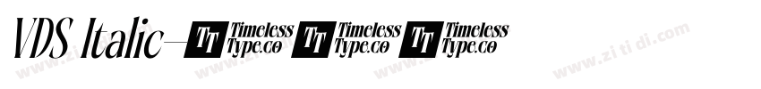 VDS Italic字体转换